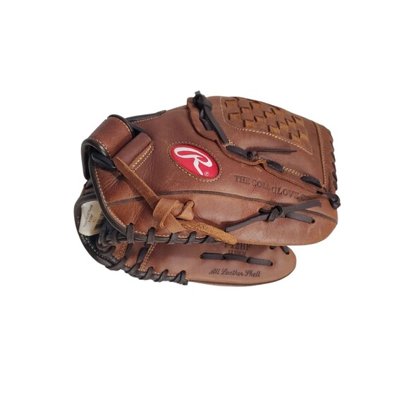 Rawlings P12BF 12" Brown Leather Baseball Glove for Right Handed Thrower RHT - Picture 1 of 10